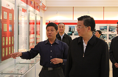 福建省委常委、省紀委書記倪岳峰調(diào)研虹潤公司